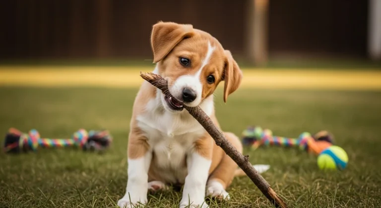 should i let my puppy chew on sticks