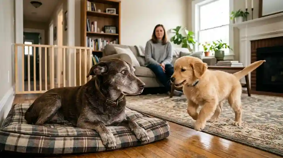 Old Dog Doesn't Like New Dog 1 Old Dog Doesn't Like New Dog